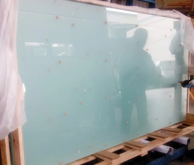 full coverage white color screen printing glass