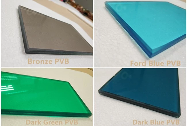 different color sandwich glass