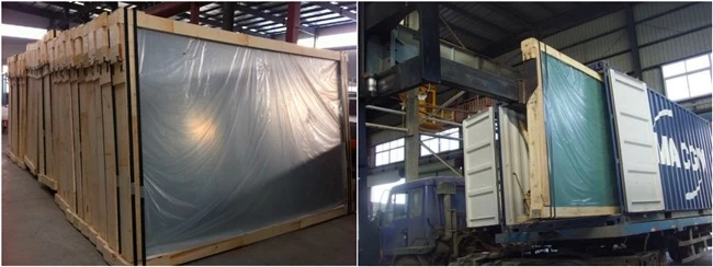 clear float glass strong packing
