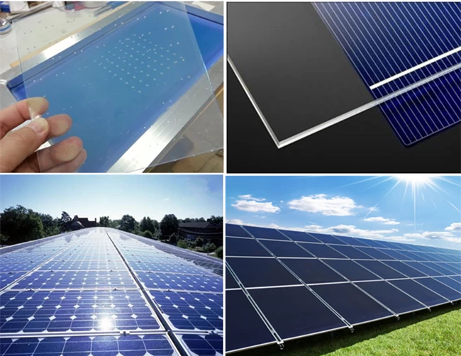3mm Low iron pattern glass for solar panel