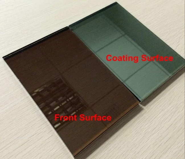 China 4mm bronze reflective glass