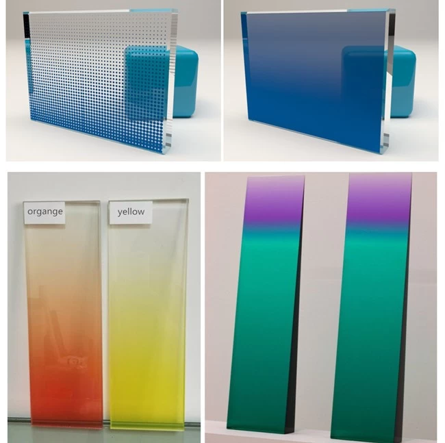various design decorative gradient glass