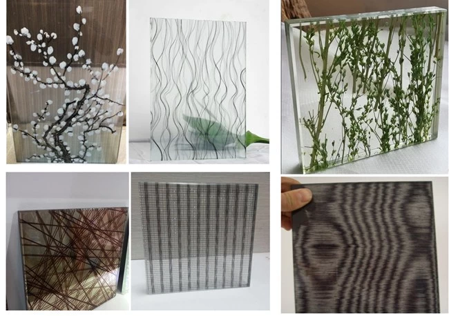 various design decorative laminated glass