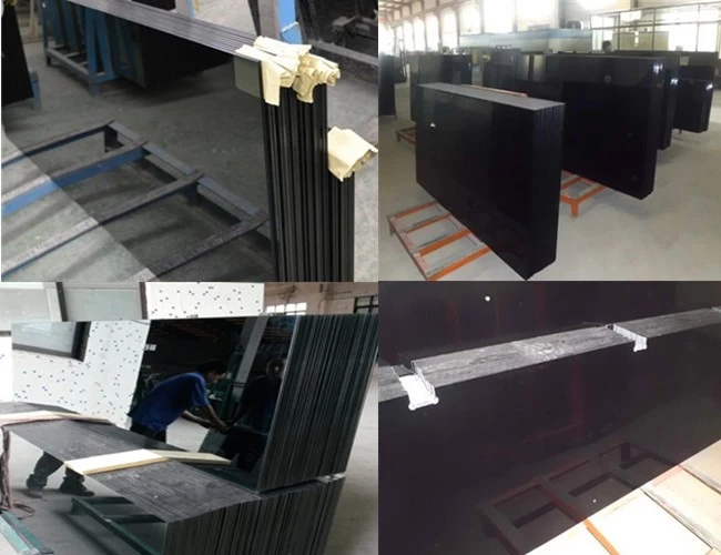 6mm black color tempered glass price