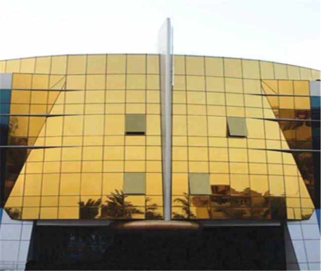 5mm golden reflective glass manufacturer China