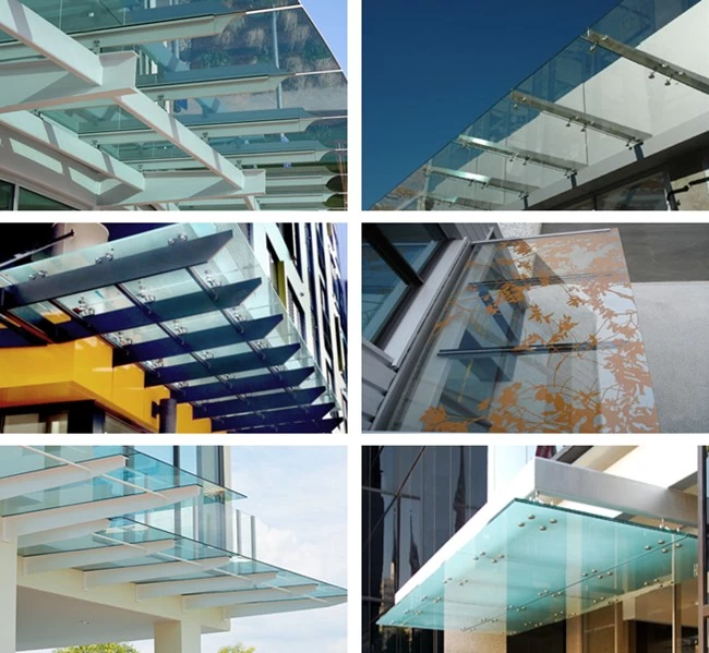 China safety tempered glass canopy