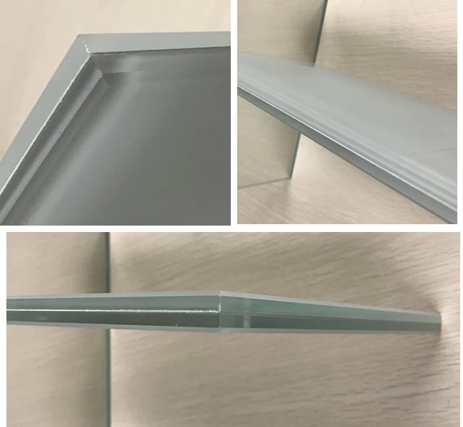 13.14mm frosted laminated glass