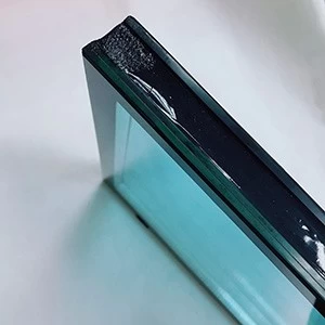26.38mm double glazing insulated glass supplier, blue laminated insulated glass sheets, 6mm +12A+4mm+0.38mm PVB+4mm laminated insulated glass