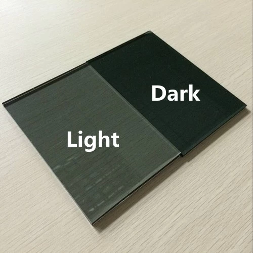 4mm dark grey color tinted float glass for windows and doors