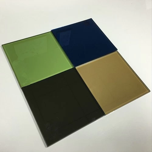 8.38mm 10.38mm reflective laminated float glass, 442 553 664 color reflective tempered laminated glass