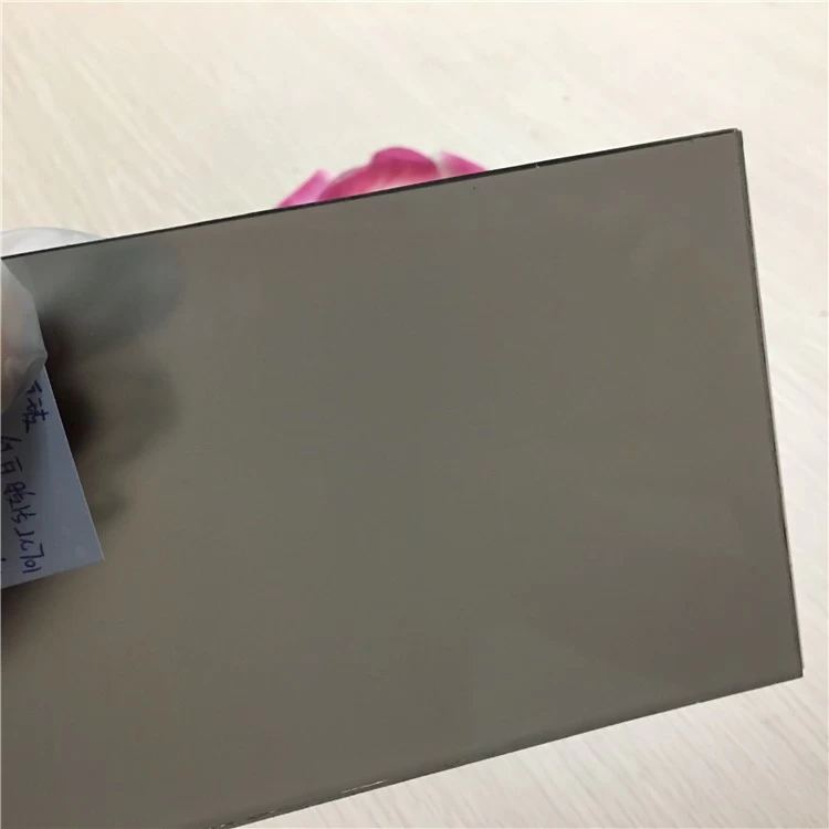 8.76mm not transparent laminated grey glass safety glass 44.2 with 0.38mm grey color pvb and 0.38mm white color pvb for construction