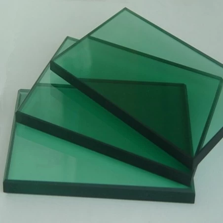 8mm green color safety decorative tempered glass China supplier