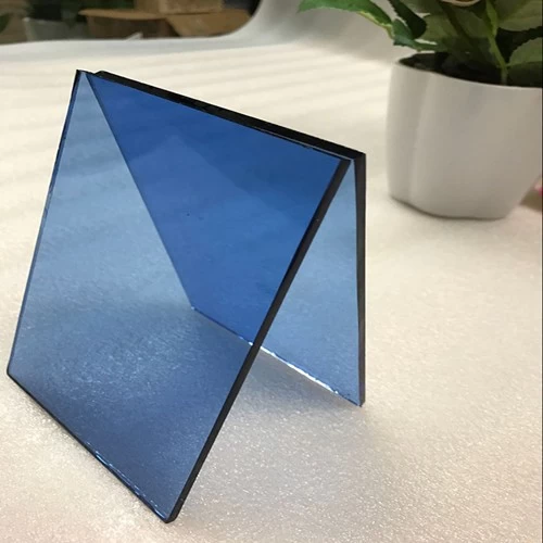 Buy cheap price 6mm dark blue color tinted float glass from China