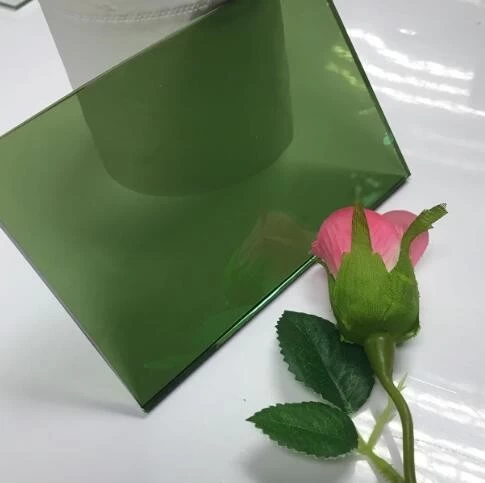 Cheap price 5.5mm dark green hard coating reflective glass suppliers China