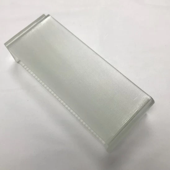 China U glass manufacturer 7mm ultra clear tempered channel glass m2 price