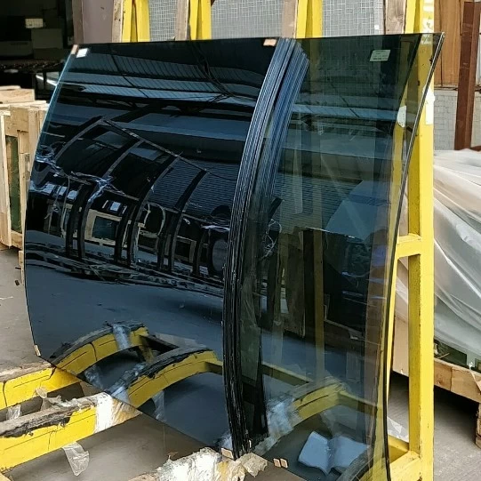 China factory wholesale colored reflective safety tempered laminated curved glass price