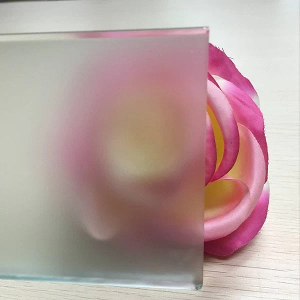 China glass factory supply 19mm sandblasted safety toughened glass m2 price