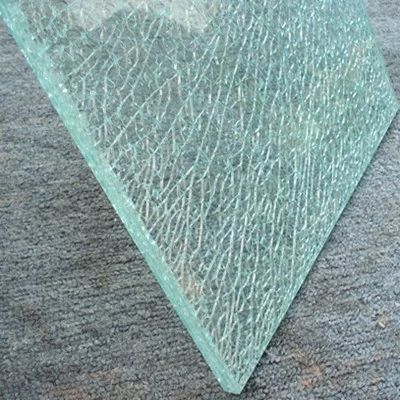 Chine haute qualité 15mm 19mm Ice fissuré comptoirs en verre décoratifs fabricant