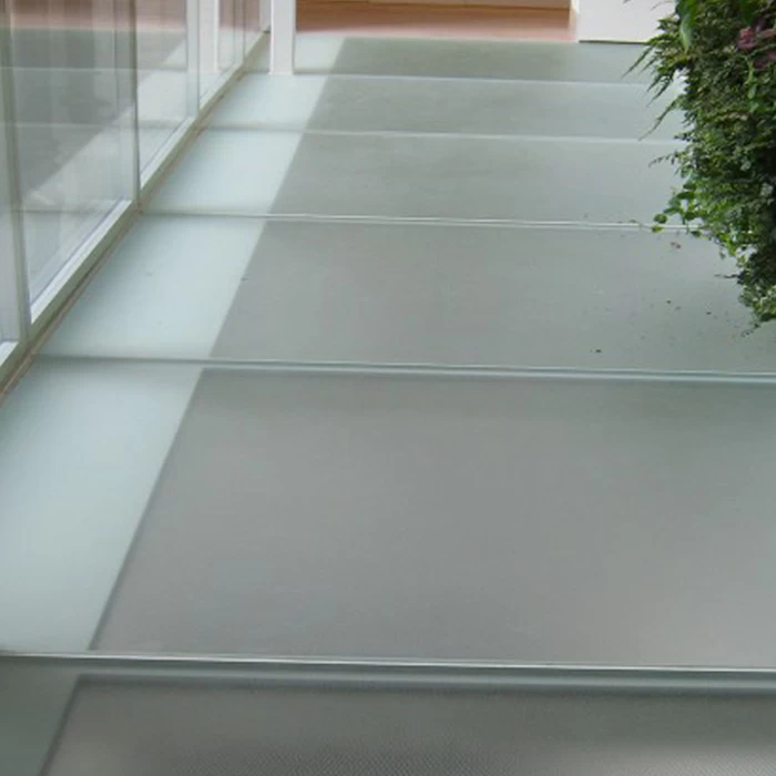 Factory directly competitive price of glass floor, frosted tempered laminated glass floor