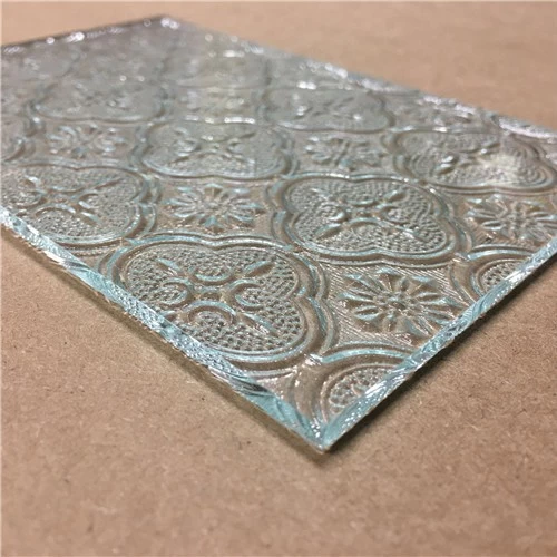 Factory price decorative 4mm clear flora patterned glass manufacturer