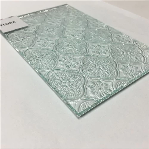 Factory price decorative 4mm clear flora patterned glass manufacturer