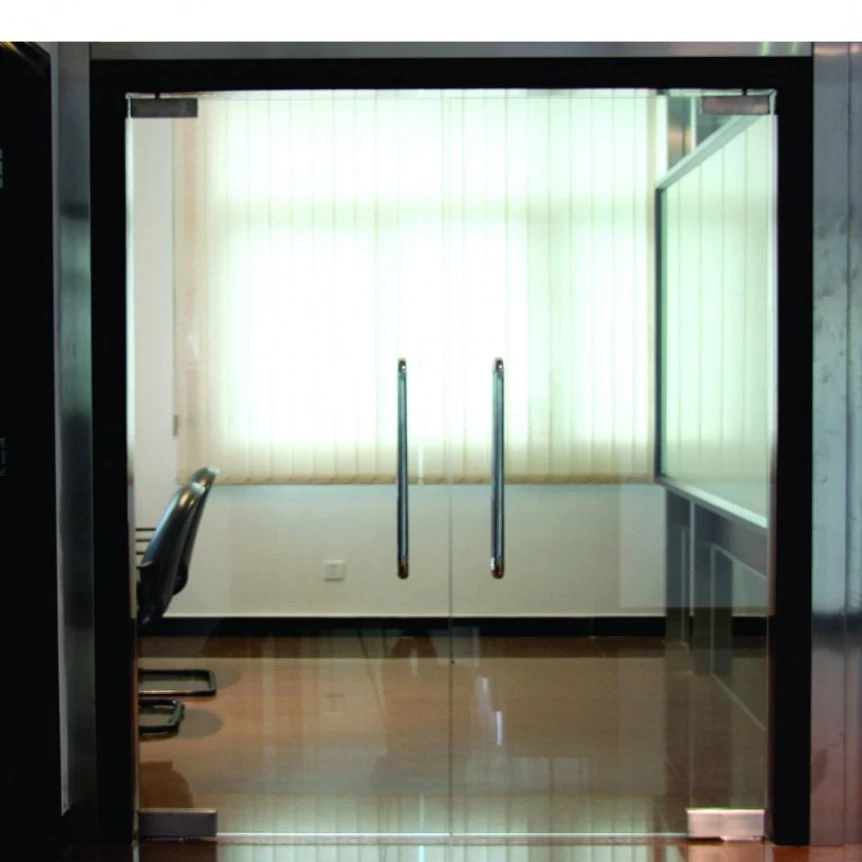Frameless Glass Entrance Door Office Swing With Floor Spring