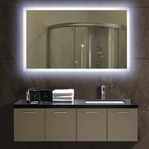Good quality 5mm 6mm hotel LED light backlit illuminated bathroom mirror manufacturer