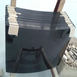 Grey,bronze,blue,green color tempered curved glass,tinted bending glass manufacturer