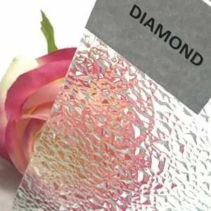 High Quality 4mm Clear Diamond Patterned Glass Supplier In China