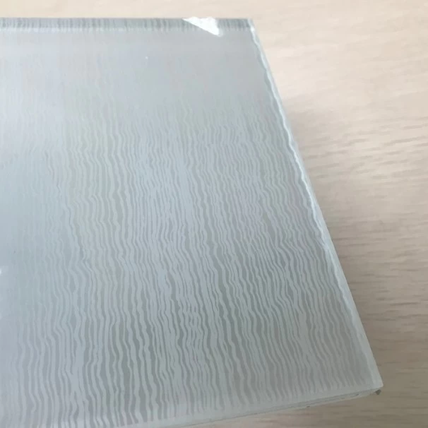High quality 4+4mm PVB decoration laminated fabric glass manufacturers