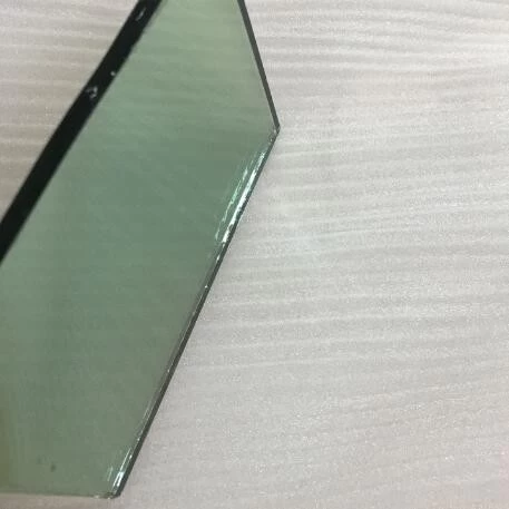 Import 4mm French green color hard coating reflective glass from China factory
