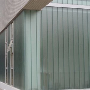 Manufacturer of U-profile glass, 7mm U channel glass for curtain wall