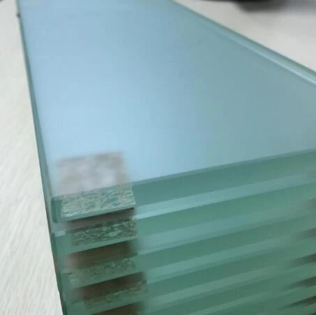 No fingerprint glass 12mm acid etched tempered safety glass supplier