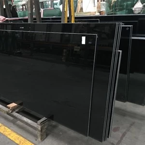 China Safety 8mm dark grey tempered glass, impact resistant black color decorative glass 8mm manufacturer