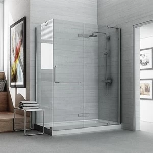 Safety tempered laminated glass shower door,bathroom enclosures supplier in China