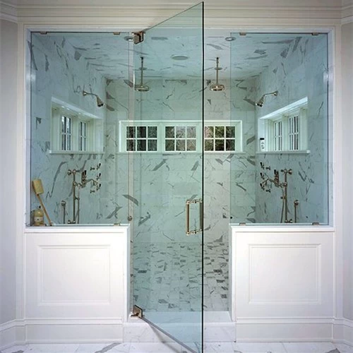 Wholesale prices 8mm tempered glass shower enclosure, 1/3 inch flat and curved safety shower glass manufacturers