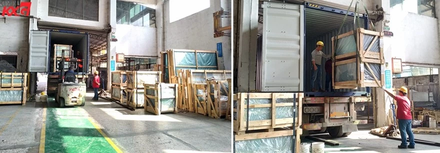 KXG Loading tempered laminated glass to Philippines