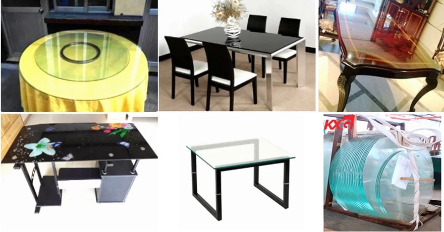 tempered glass table top