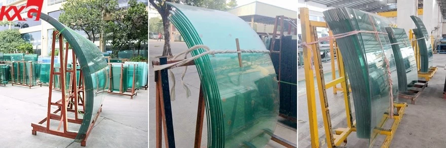 safety clear tempered curved glass