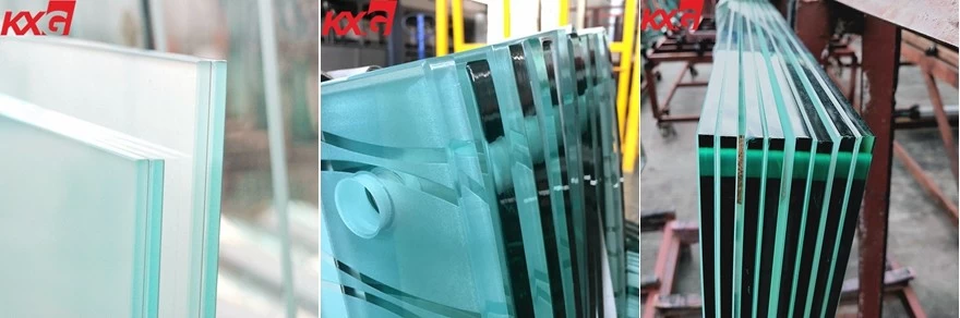 frosted safety tempered laminated glass