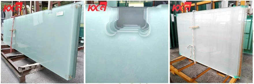 acid etched safety tempered glass
