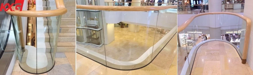 curved laminated tempered glass application