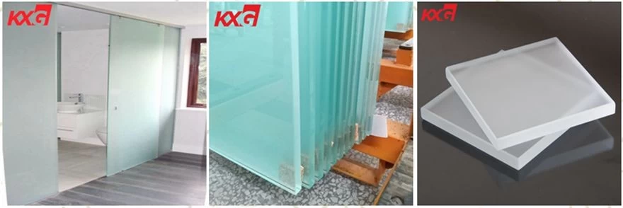 acid etched safety tempered glass