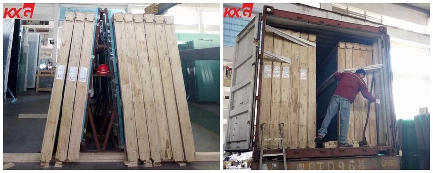 19mm tempered glass wooden package