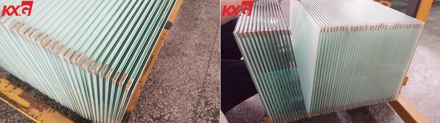 6.38mm white color PVB film laminated glass 