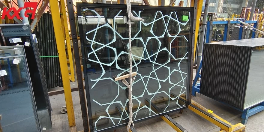 digital printing insulated glass decorated curtain wall