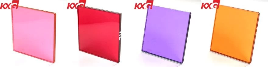 laminated glass with color film