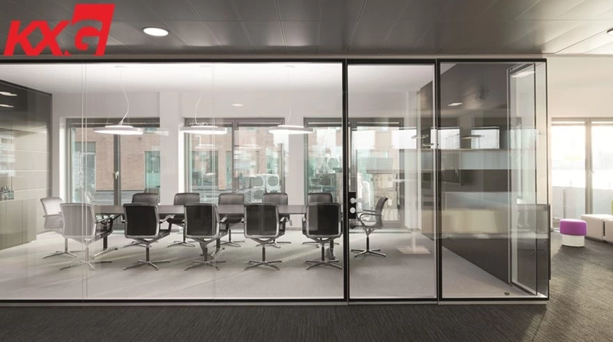 Office partition glass