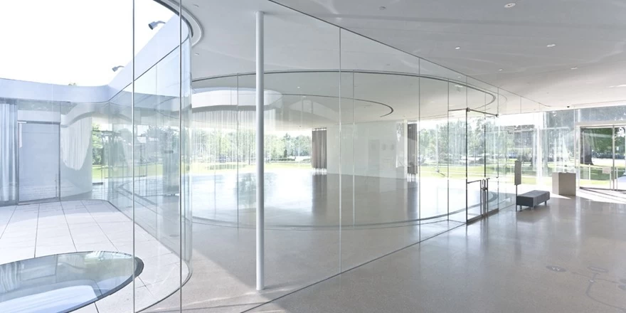 ultra clear safety tempered glass partition wall
