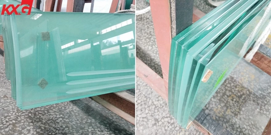 safety frosted lamianted glass stair